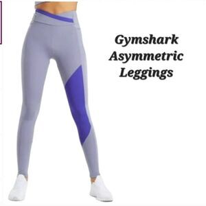 Gymshark Asymmetric Leggings Steal Blue Indigo | Gymshark Leggings